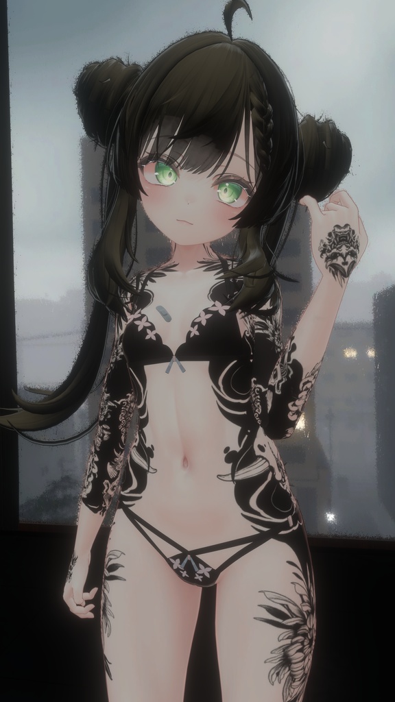 Manuka Traditional Tattoos 入れ墨 *テクスチャ* モデル「マヌカ」/HD