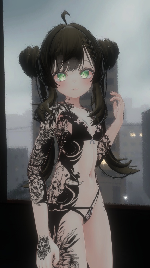 Manuka Traditional Tattoos 入れ墨 *テクスチャ* モデル「マヌカ」/HD