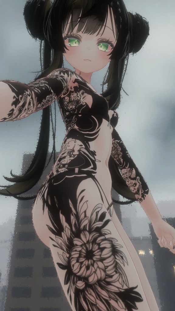 Manuka Traditional Tattoos 入れ墨 *テクスチャ* モデル「マヌカ」/HD