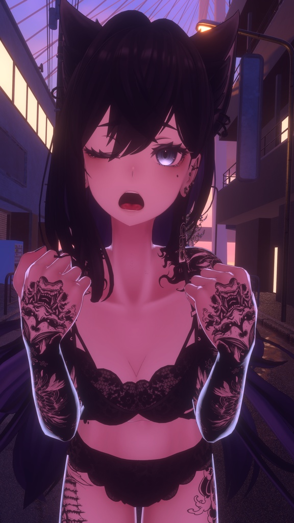 Lasyusha Traditional Tattoos 入れ墨 *テクスチャ* モデル「ラシューシャ」/HD