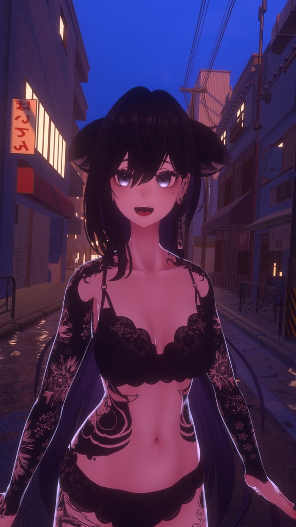 Lasyusha Traditional Tattoos 入れ墨 *テクスチャ* モデル「ラシューシャ」/HD