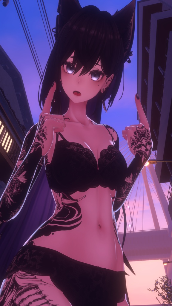 Lasyusha Traditional Tattoos 入れ墨 *テクスチャ* モデル「ラシューシャ」/HD