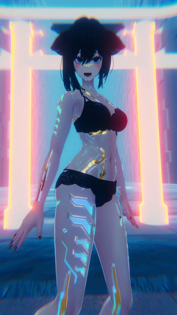 Gold Cyberpunk Lasyusha テクスチャ 金「ラシューシャ」HD