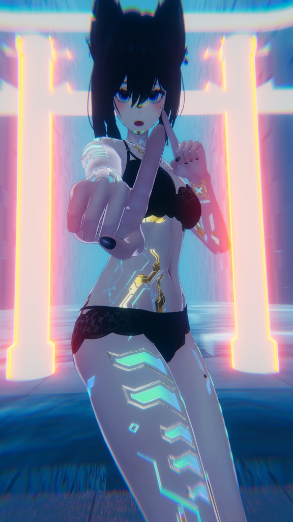 Gold Cyberpunk Lasyusha テクスチャ 金「ラシューシャ」HD