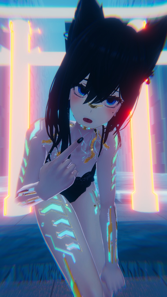 Gold Cyberpunk Lasyusha テクスチャ 金「ラシューシャ」HD