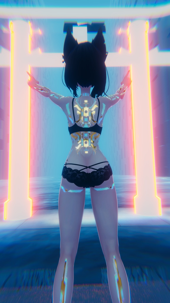 Gold Cyberpunk Lasyusha テクスチャ 金「ラシューシャ」HD