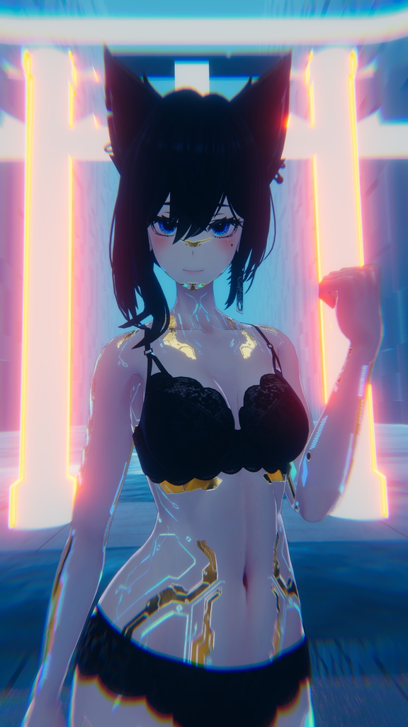 Gold Cyberpunk Lasyusha テクスチャ 金「ラシューシャ」HD