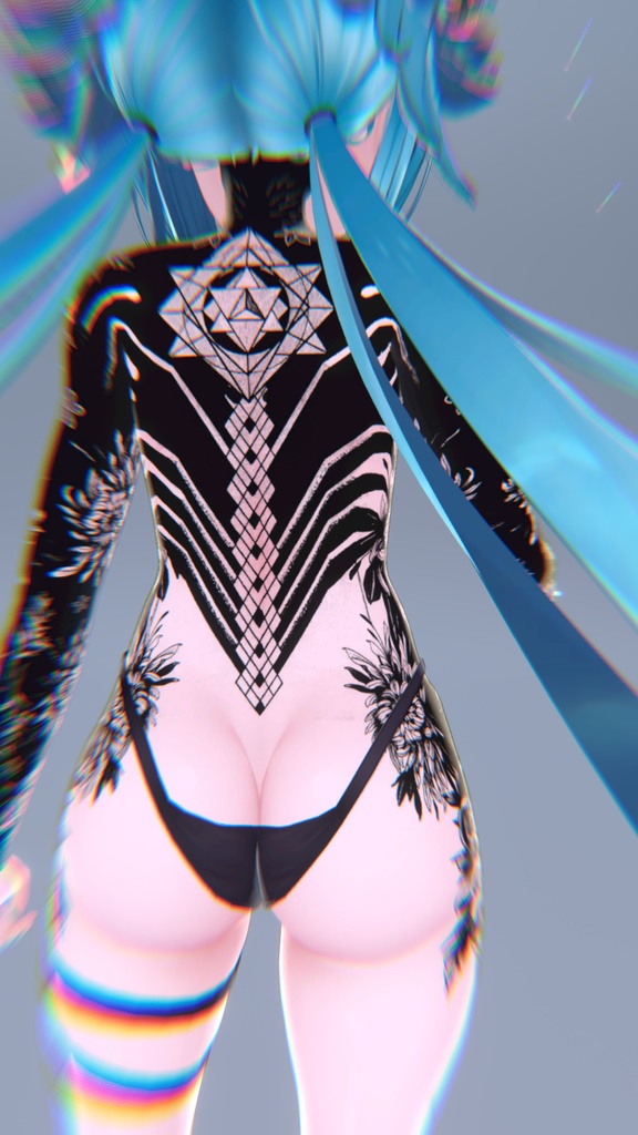 Rindo Flowers Tattoos 入れ墨 *テクスチャ* モデル「竜胆」/HD