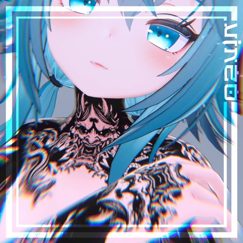 Rindo Flowers Tattoos 入れ墨 *テクスチャ* モデル「竜胆」/HD