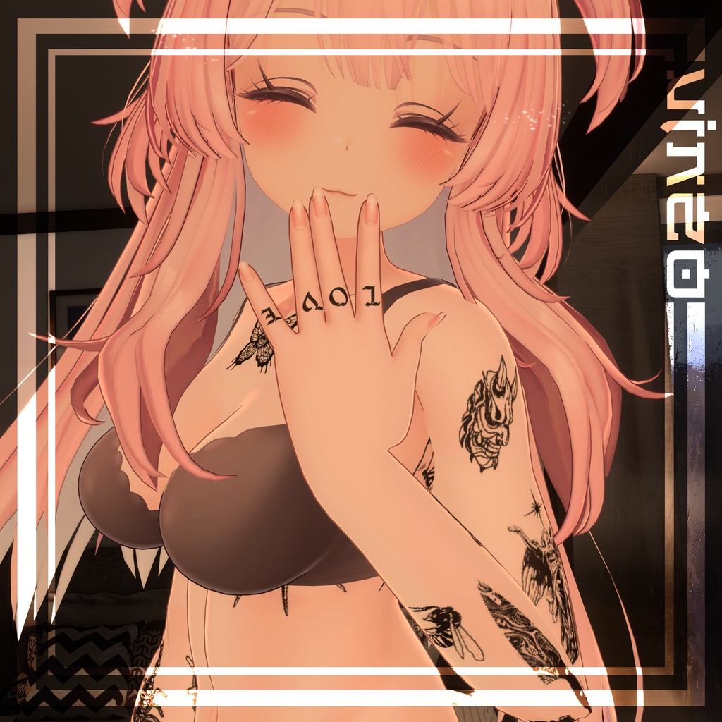 Simple Tattoos Selestia 入れ墨 *テクスチャ* モデル「セレスティア」 / HD