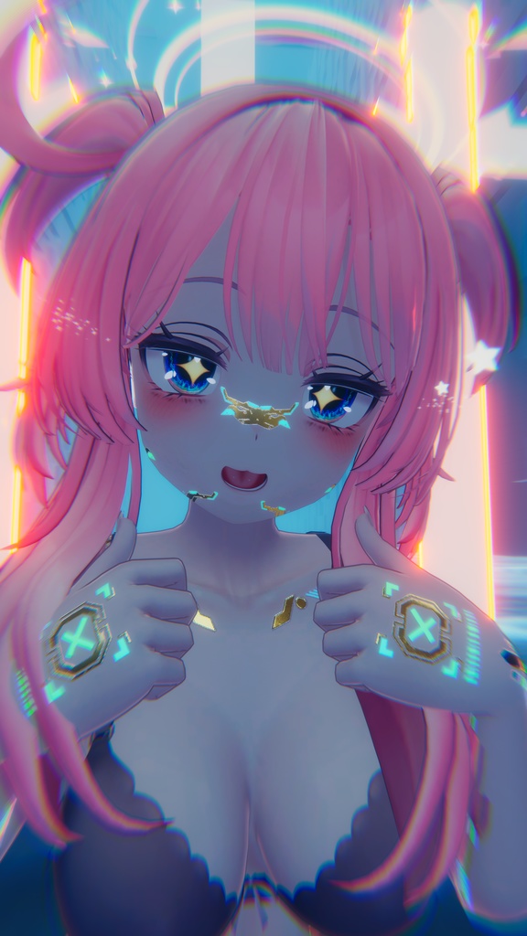 Gold Cyberpunk Selestia テクスチャ 金「ラシューシャ」HD