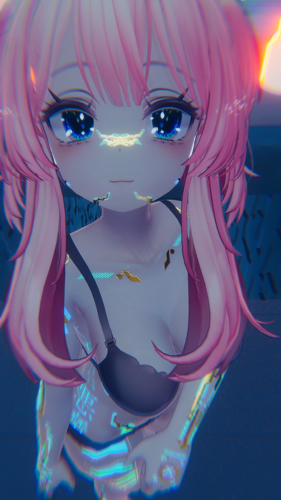 Gold Cyberpunk Selestia テクスチャ 金「ラシューシャ」HD