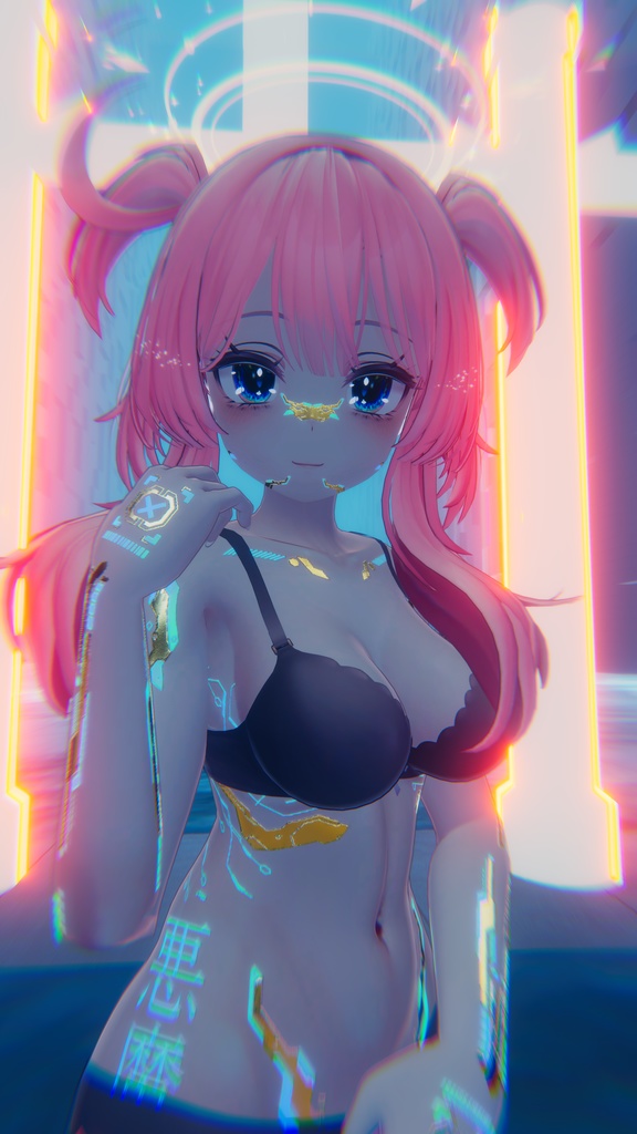 Gold Cyberpunk Selestia テクスチャ 金「ラシューシャ」HD