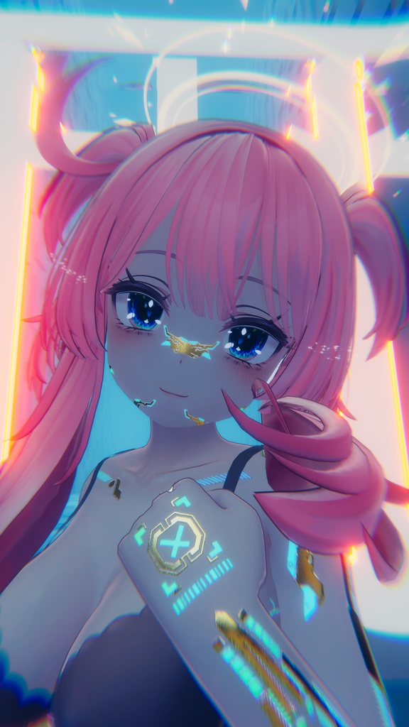 Gold Cyberpunk Selestia テクスチャ 金「ラシューシャ」HD