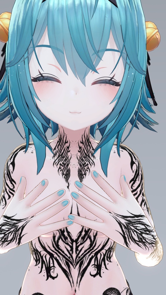 Kurai Tattoos 入れ墨 *テクスチャ* モデル「竜胆」/HD