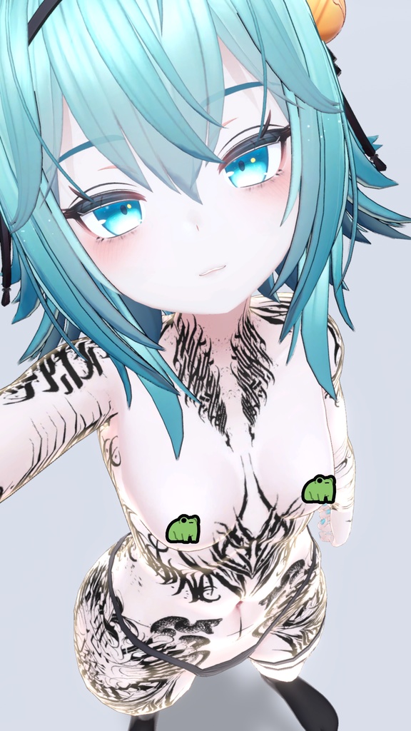 Kurai Tattoos 入れ墨 *テクスチャ* モデル「竜胆」/HD