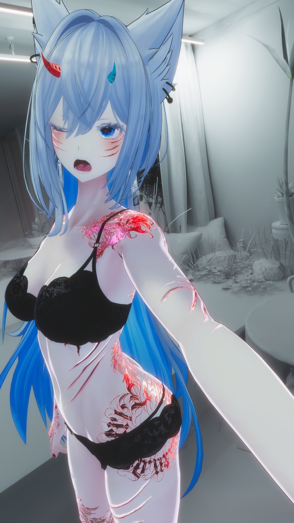 👹Akuma Minase&Lasyusha 悪魔 テクスチャ👹 「ラシューシャ」「水瀬」