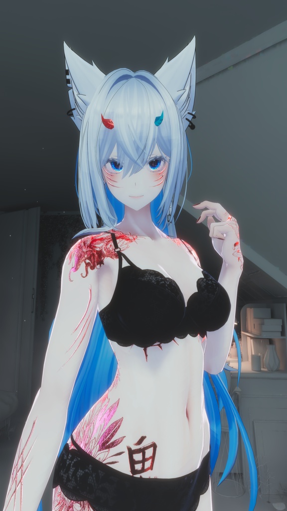 👹Akuma Minase&Lasyusha 悪魔 テクスチャ👹 「ラシューシャ」「水瀬」