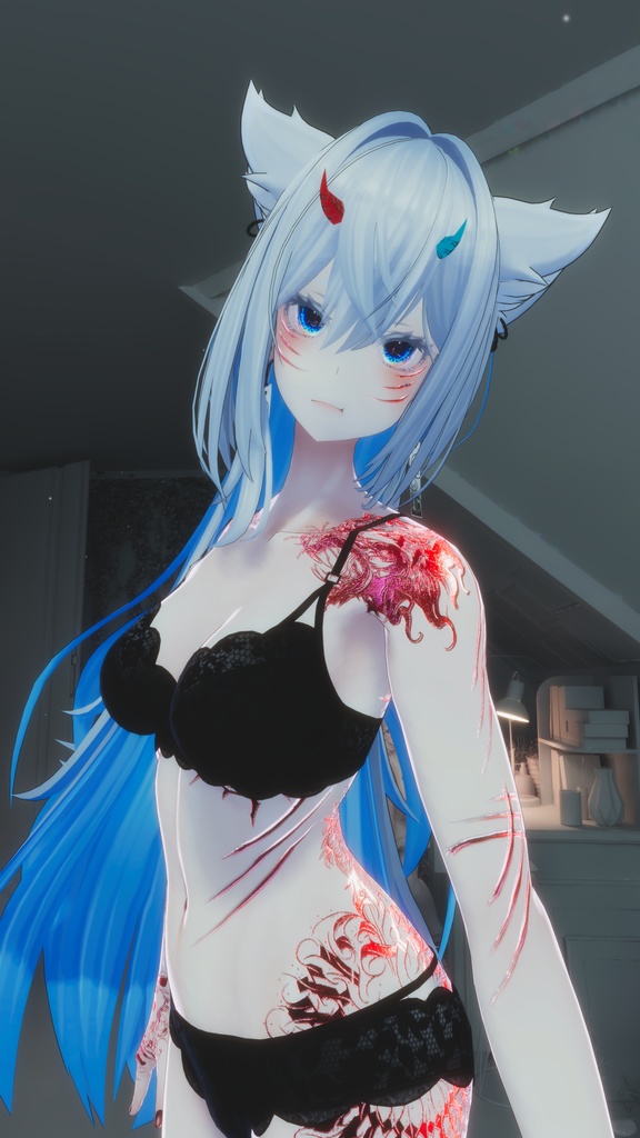 👹Akuma Minase&Lasyusha 悪魔 テクスチャ👹 「ラシューシャ」「水瀬」