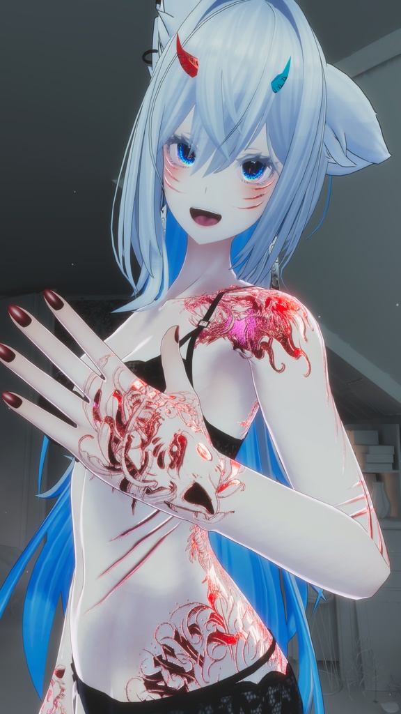 👹Akuma Minase&Lasyusha 悪魔 テクスチャ👹 「ラシューシャ」「水瀬」