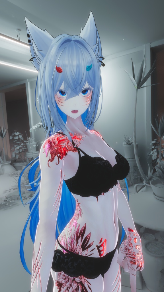 👹Akuma Minase&Lasyusha 悪魔 テクスチャ👹 「ラシューシャ」「水瀬」