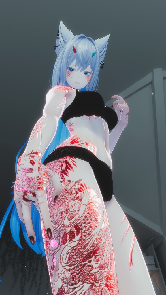 👹Akuma Minase&Lasyusha 悪魔 テクスチャ👹 「ラシューシャ」「水瀬」