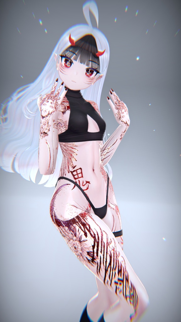 Akuma Rindo 悪魔 テクスチャ「竜胆」HD