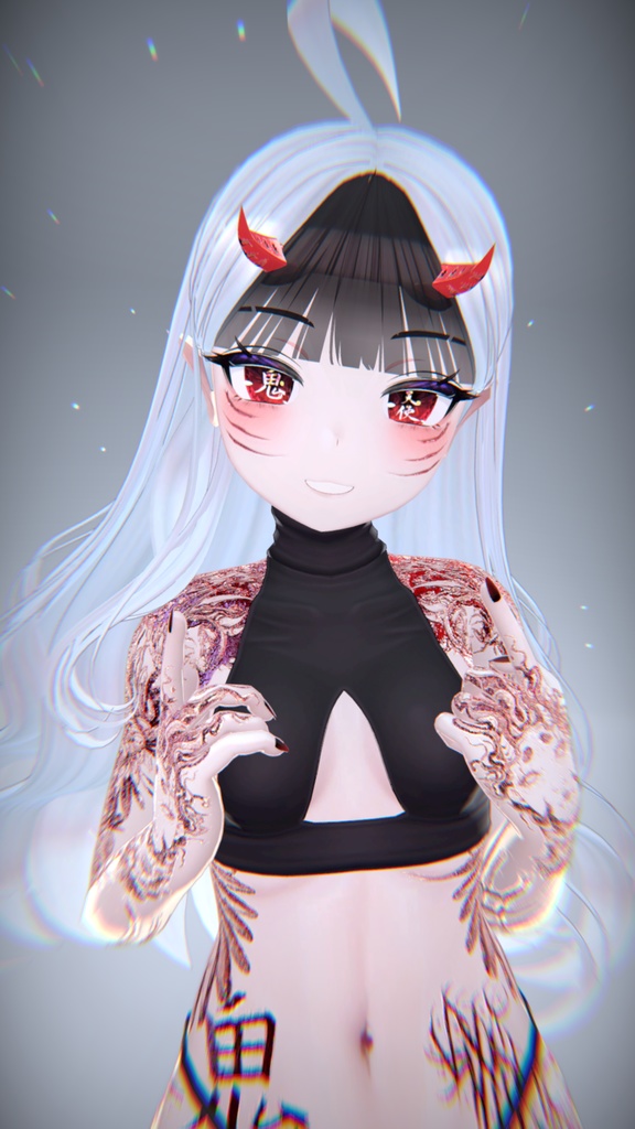 Akuma Rindo 悪魔 テクスチャ「竜胆」HD