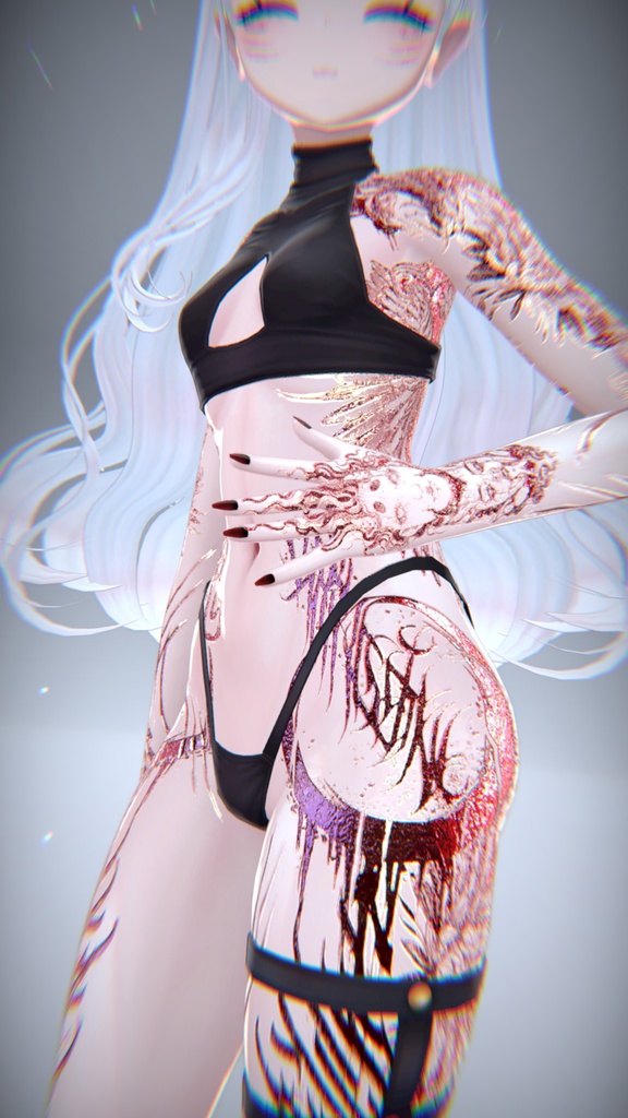 Akuma Rindo 悪魔 テクスチャ「竜胆」HD