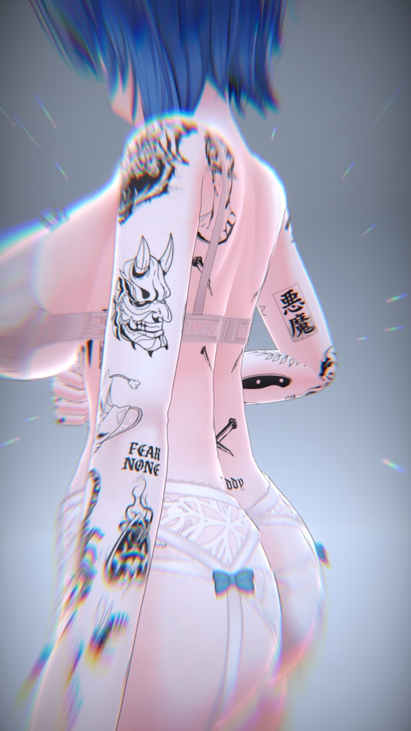 Simple Tattoos Imeris 入れ墨 *テクスチャ* モデル「イメリス」 / HD