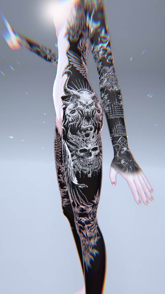 Vinz Tattoos Deltaflair 入れ墨 *テクスチャ* モデル「デルタフレア」