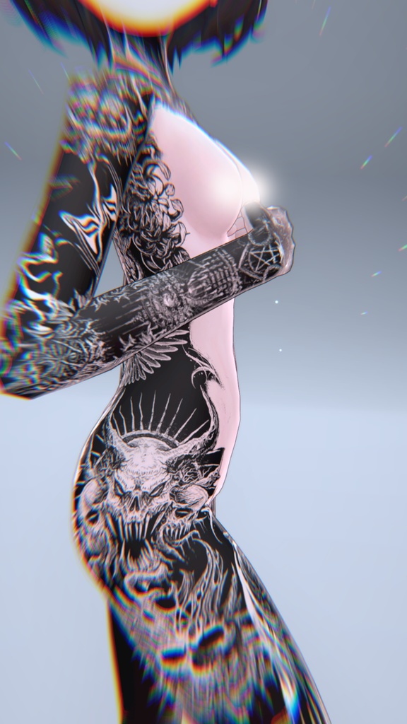 Vinz Tattoos Deltaflair 入れ墨 *テクスチャ* モデル「デルタフレア」