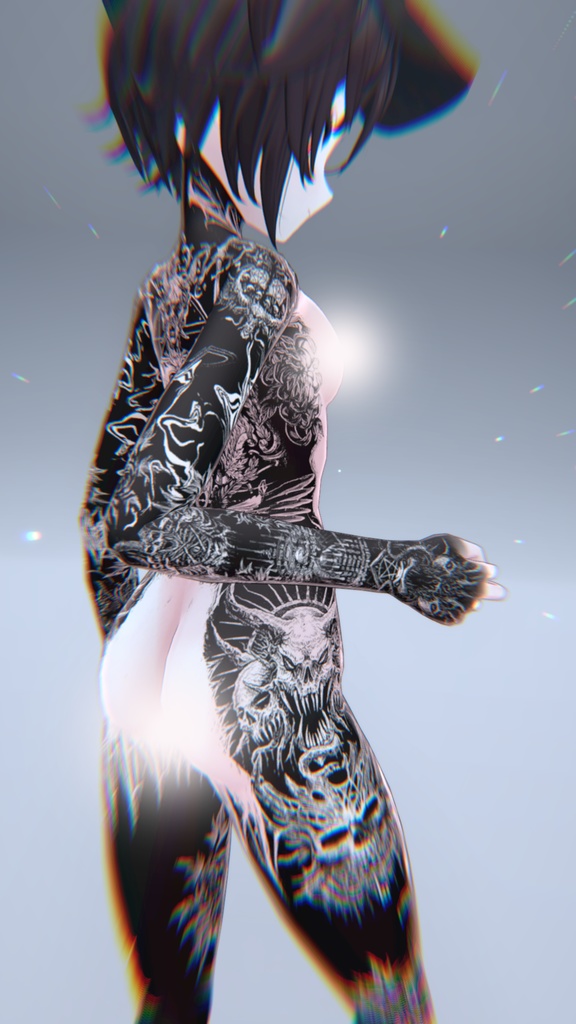 Vinz Tattoos Deltaflair 入れ墨 *テクスチャ* モデル「デルタフレア」