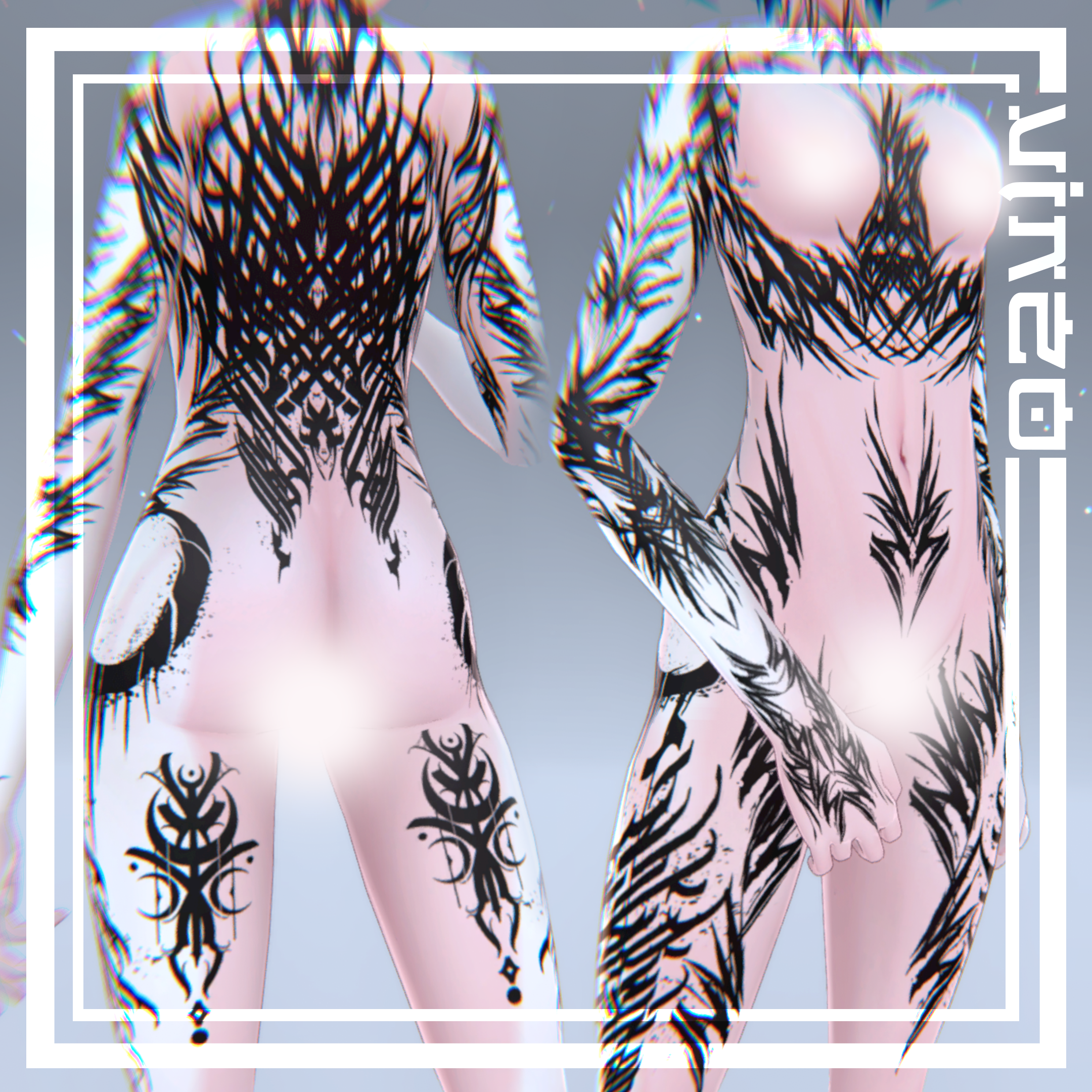 Gothic Tattoos Deltaflair 入れ墨 *テクスチャ* モデル「デルタフレア」