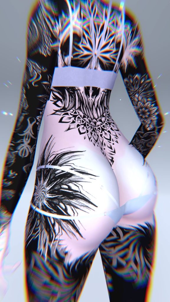 Mizuki Vinz Tattoos 入れ墨 *テクスチャ* モデル「瑞希」