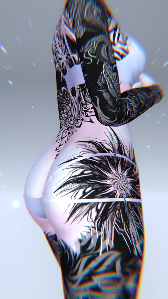 Mizuki Vinz Tattoos 入れ墨 *テクスチャ* モデル「瑞希」