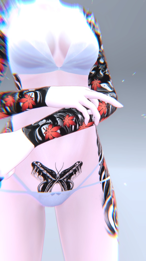 Mizuki Traditional Tattoos 入れ墨 *テクスチャ* モデル「瑞希」