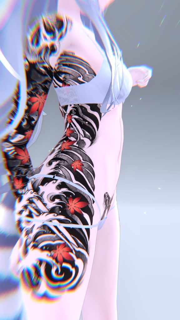 Mizuki Traditional Tattoos 入れ墨 *テクスチャ* モデル「瑞希」