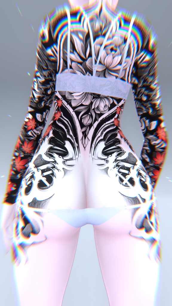 Mizuki Traditional Tattoos 入れ墨 *テクスチャ* モデル「瑞希」