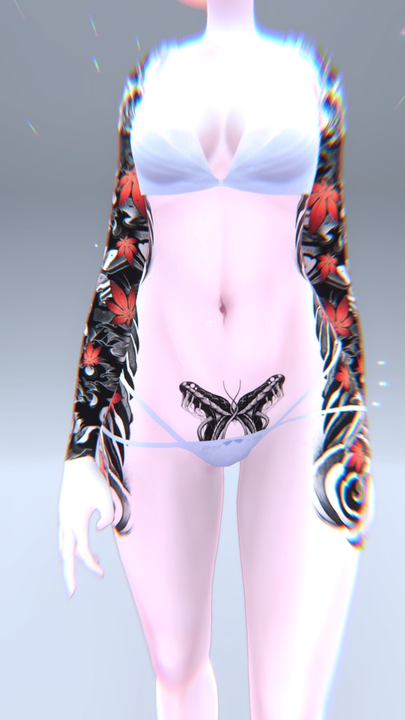 Mizuki Traditional Tattoos 入れ墨 *テクスチャ* モデル「瑞希」