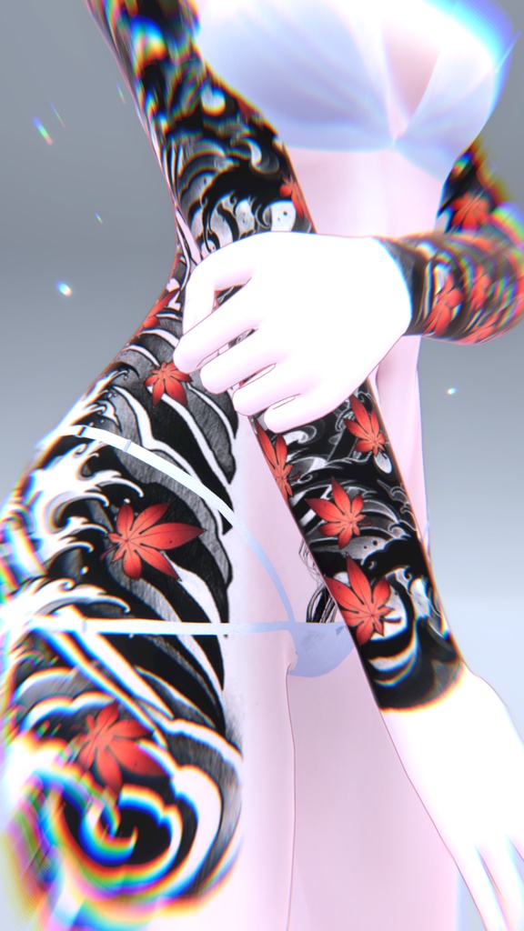 Mizuki Traditional Tattoos 入れ墨 *テクスチャ* モデル「瑞希」