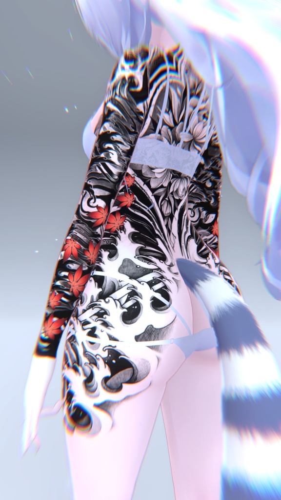 Mizuki Traditional Tattoos 入れ墨 *テクスチャ* モデル「瑞希」