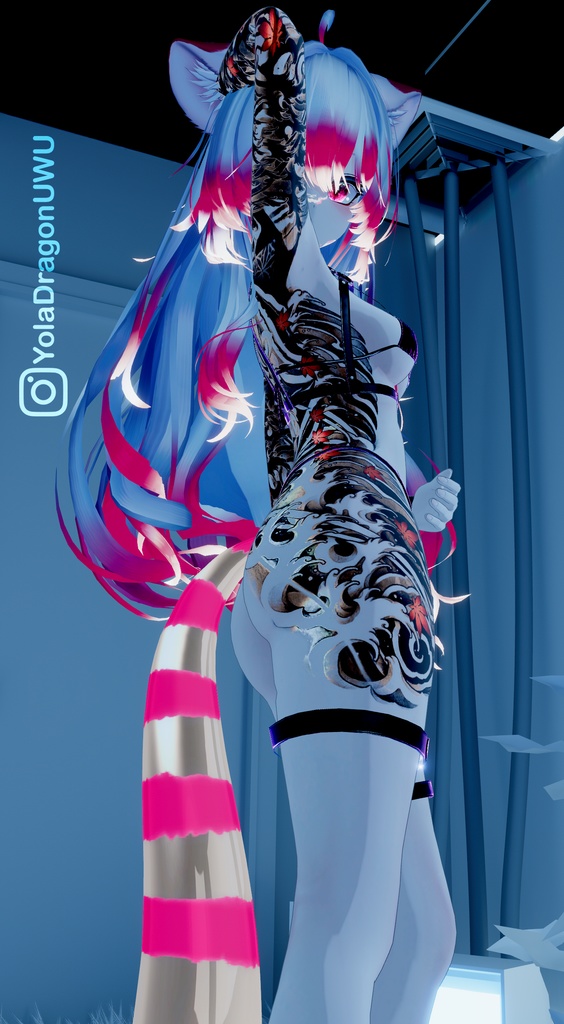 Mizuki Traditional Tattoos 入れ墨 *テクスチャ* モデル「瑞希」