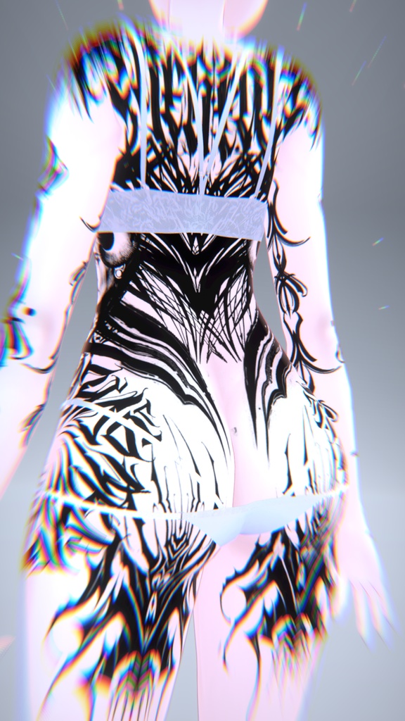 Mizuki Spiral Tattoos 入れ墨 *テクスチャ* モデル「瑞希」