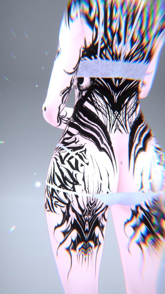 Mizuki Spiral Tattoos 入れ墨 *テクスチャ* モデル「瑞希」