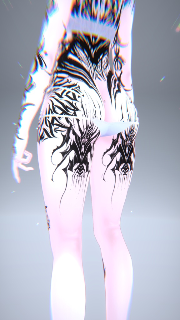 Mizuki Spiral Tattoos 入れ墨 *テクスチャ* モデル「瑞希」