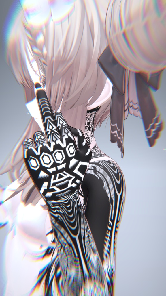 Otaru Dark Tattoos 入れ墨 *テクスチャ* モデル「マヌカ」/HD