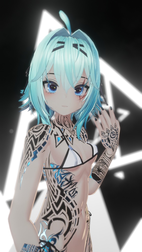 Rindo Drack Industries Tattoo 入れ墨 *テクスチャ* モデル「竜胆」/HD