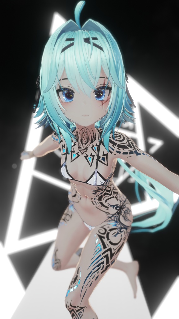 Rindo Drack Industries Tattoo 入れ墨 *テクスチャ* モデル「竜胆」/HD