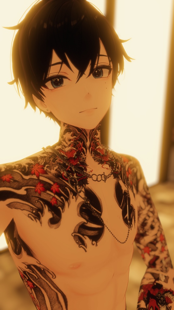 Free! Yakuza Tattooos Komano 入れ墨 *テクスチャ* モデル「狛乃」